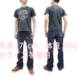 Laden Sie das Bild in den Galerie-Viewer, TOYS McCOY T-Shirt Men's Star Sportwear Logo Graphic Garment-Dyed Heavyweight Short Sleeve Loopwheel Tee TMC2324 030 Faded-Black