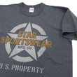 Laden Sie das Bild in den Galerie-Viewer, TOYS McCOY T-Shirt Men's Star Sportwear Logo Graphic Garment-Dyed Heavyweight Short Sleeve Loopwheel Tee TMC2324 030 Faded-Black