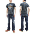 Laden Sie das Bild in den Galerie-Viewer, TOYS McCOY T-Shirt Men's Star Sportwear Logo Graphic Garment-Dyed Heavyweight Short Sleeve Loopwheel Tee TMC2324 030 Faded-Black