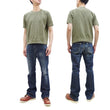 Load image into Gallery viewer, TOYS McCOY Plain Short Sleeve Sweatshirt Men's Solid Color Garment-dyed French Terry Shirt TMC2333 160 Faded-Olive