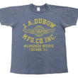 Load image into Gallery viewer, TOYS McCOY T-Shirt Men's J.A. Dubow Mfg Co. Logo Military Graphic Garment-Dyed Heavyweight Short Sleeve Loopwheel Tee TMC2346 120 Faded-Blue