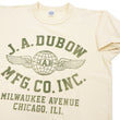 Load image into Gallery viewer, TOYS McCOY T-Shirt Men's J.A. Dubow Mfg Co. Logo Military Graphic Garment-Dyed Heavyweight Short Sleeve Loopwheel Tee TMC2346 040 Ecru