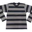 Load image into Gallery viewer, TOYS McCOY Striped T-Shirt Men's Steve McQueen Long Sleeve Horizontal Stripe Tee TMC2354 041 Ivory/Black