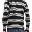 Load image into Gallery viewer, TOYS McCOY Striped T-Shirt Men's Steve McQueen Long Sleeve Horizontal Stripe Tee TMC2354 041 Ivory/Black
