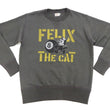 Load image into Gallery viewer, TOYS McCOY Sweatshirt Men's Felix the Cat Sweat Shirt Loop-wheeled Vintage Style TMC2360 C/#030 Faded-Black