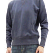 Load image into Gallery viewer, TOYS McCOY Sweatshirt Men's Casual Plain Sweat Shirt Loop-wheeled Vintage Style TMC2373 141 Faded Bluish-Gray