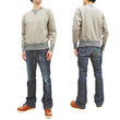 Load image into Gallery viewer, TOYS McCOY Sweatshirt Men's Casual Plain Sweat Shirt Loop-wheeled Vintage Style TMC2373 040 Sand-Beige/Heather-Gray