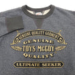 Laden Sie das Bild in den Galerie-Viewer, TOYS McCOY Sweatshirt Men's Loop-wheeled Melange Heather Black Custom Logo Sweat Shirt TMC2374