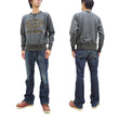 Laden Sie das Bild in den Galerie-Viewer, TOYS McCOY Sweatshirt Men's Loop-wheeled Melange Heather Black Custom Logo Sweat Shirt TMC2374