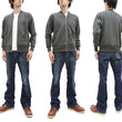 Load image into Gallery viewer, TOYS McCOY Plain Zip-Up Sweatshirt Men's No Hood Full Zip Sweatshirt with Rib Panel TMC2378 030 Faded-Black
