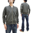 Load image into Gallery viewer, TOYS McCOY Plain Zip-Up Sweatshirt Men's No Hood Full Zip Sweatshirt with Rib Panel TMC2378 030 Faded-Black