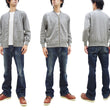 Laden Sie das Bild in den Galerie-Viewer, TOYS McCOY Plain Zip-Up Sweatshirt Men's No Hood Full Zip Sweatshirt with Rib Panel TMC2378 021 Ash-Gray