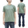 Load image into Gallery viewer, TOYS McCOY T-shirt Men's Steve McQueen Plain Pocket T-Shirt Short Sleeve Loopwheeled Tee TMC2410 160 Faded-Green