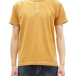 Load image into Gallery viewer, TOYS McCOY Henley T-Shirt Men's Short Sleeve Plain Loopwheeled Tee The Great American Hero Union Shirt TMC2411 060 Faded-Gold