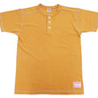 Load image into Gallery viewer, TOYS McCOY Henley T-Shirt Men's Short Sleeve Plain Loopwheeled Tee The Great American Hero Union Shirt TMC2411 060 Faded-Gold