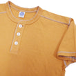 Load image into Gallery viewer, TOYS McCOY Henley T-Shirt Men's Short Sleeve Plain Loopwheeled Tee The Great American Hero Union Shirt TMC2411 060 Faded-Gold