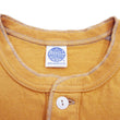 Load image into Gallery viewer, TOYS McCOY Henley T-Shirt Men's Short Sleeve Plain Loopwheeled Tee The Great American Hero Union Shirt TMC2411 060 Faded-Gold