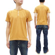 Load image into Gallery viewer, TOYS McCOY Henley T-Shirt Men's Short Sleeve Plain Loopwheeled Tee The Great American Hero Union Shirt TMC2411 060 Faded-Gold
