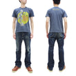 Load image into Gallery viewer, TOYS McCOY T-shirt Men's Marilyn Monroe Graphic Short Sleeve Loopwheeled Tee TMC2413 120 Faded Blue
