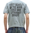 Load image into Gallery viewer, TOYS McCOY Short Sleeve Sweatshirt Men's Astronaut Snoopy Graphic French Terry Fabric Tee Shirt TMC2421 110 Faded-Saxe-Grey