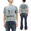 Load image into Gallery viewer, TOYS McCOY Short Sleeve Sweatshirt Men's Astronaut Snoopy Graphic French Terry Fabric Tee Shirt TMC2421 110 Faded-Saxe-Grey
