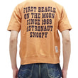 Load image into Gallery viewer, TOYS McCOY Short Sleeve Sweatshirt Men's Astronaut Snoopy Graphic French Terry Fabric Tee Shirt TMC2421 060 Faded-Gold