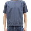 Load image into Gallery viewer, TOYS McCOY Plain Short Sleeve Sweatshirt Men's Solid Color Garment-dyed French Terry Fabric Tee Shirt TMC2429 120 Faded-Blue