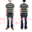 Load image into Gallery viewer, TOYS McCOY Striped T-Shirt Men's Steve McQueen Short Sleeve Horizontal Stripe Tee TMC2435 041 Ivory/Black