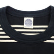 Load image into Gallery viewer, TOYS McCOY Striped T-Shirt Men's Steve McQueen Short Sleeve Horizontal Stripe Tee TMC2435 041 Ivory/Black