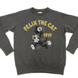 Load image into Gallery viewer, TOYS McCOY Sweatshirt Men's Casual Felix the Cat Graphic Print Sweat Shirt Loop-wheeled Vintage Style TMC2448 030 Faded-Black