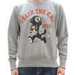 Load image into Gallery viewer, TOYS McCOY Sweatshirt Men's Casual Felix the Cat Graphic Print Sweat Shirt Loop-wheeled Vintage Style TMC2448 021 Ash-Gray