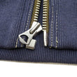 Load image into Gallery viewer, TOYS McCOY Zip-Up Sweatshirt Men's Casual Snoopy C-2 Style No Hood Full Zip Sweatshirt with Rib Panel TMC2457 021 Ash-Gray x Navy-Blue