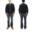 Load image into Gallery viewer, TOYS McCOY Zip-Up Sweatshirt Men's Casual C-2 Style No Hood Full Zip Sweatshirt with Rib Panel TMC2464 030 Black