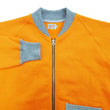 Load image into Gallery viewer, TOYS McCOY Zip-Up Sweatshirt Men's Casual C-2 Style No Hood Full Zip Sweatshirt with Rib Panel TMC2464 070 Orange x Ash-Gray