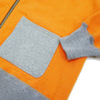 Load image into Gallery viewer, TOYS McCOY Zip-Up Sweatshirt Men's Casual C-2 Style No Hood Full Zip Sweatshirt with Rib Panel TMC2464 070 Orange x Ash-Gray