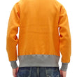 Load image into Gallery viewer, TOYS McCOY Zip-Up Sweatshirt Men's Casual C-2 Style No Hood Full Zip Sweatshirt with Rib Panel TMC2464 070 Orange x Ash-Gray