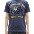 Load image into Gallery viewer, TOYS McCOY Graphic Loopwheel T-shirt Men's Short Sleeve Felix the Cat Printed Tee TMC2501 Non-Wash Finish 120 Faded-Blue
