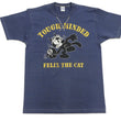 Load image into Gallery viewer, TOYS McCOY Graphic Loopwheel T-shirt Men's Short Sleeve Felix the Cat Printed Tee TMC2501 Non-Wash Finish 120 Faded-Blue