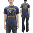 Load image into Gallery viewer, TOYS McCOY Graphic Loopwheel T-shirt Men's Short Sleeve Felix the Cat Printed Tee TMC2501 Non-Wash Finish 120 Faded-Blue