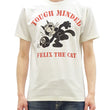 Load image into Gallery viewer, TOYS McCOY Graphic Loopwheel T-shirt Men's Short Sleeve Felix the Cat Printed Tee TMC2501 Non-Wash Finish 011 Faded-Off-White