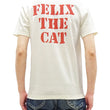 Load image into Gallery viewer, TOYS McCOY Graphic Loopwheel T-shirt Men's Short Sleeve Felix the Cat Printed Tee TMC2501 Non-Wash Finish 011 Faded-Off-White