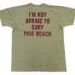 Load image into Gallery viewer, TOYS McCOY Graphic Loopwheel T-shirt Men's Short Sleeve Casper the Friendly Ghost Surfing Printed Tee TMC2504 Garment-Dyed Finish 160 Faded-Olive