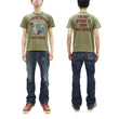 Load image into Gallery viewer, TOYS McCOY Graphic Loopwheel T-shirt Men's Short Sleeve Casper the Friendly Ghost Surfing Printed Tee TMC2504 Garment-Dyed Finish 160 Faded-Olive