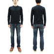 Load image into Gallery viewer, TOYS McCOY Steve McQueen Inspired Long Sleeve Pocket T-Shirt - Men's Solid Color Loopwheeled Tee - TMC2543 030 Black