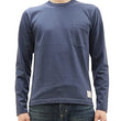Load image into Gallery viewer, TOYS McCOY Steve McQueen Inspired Long Sleeve Pocket T-Shirt - Men's Solid Color Loopwheeled Tee - TMC2543 121 Faded Blue