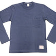 Load image into Gallery viewer, TOYS McCOY Steve McQueen Inspired Long Sleeve Pocket T-Shirt - Men's Solid Color Loopwheeled Tee - TMC2543 121 Faded Blue
