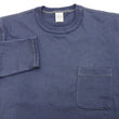 Load image into Gallery viewer, TOYS McCOY Steve McQueen Inspired Long Sleeve Pocket T-Shirt - Men's Solid Color Loopwheeled Tee - TMC2543 121 Faded Blue