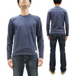 Load image into Gallery viewer, TOYS McCOY Steve McQueen Inspired Long Sleeve Pocket T-Shirt - Men's Solid Color Loopwheeled Tee - TMC2543 121 Faded Blue