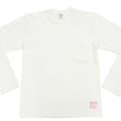 Load image into Gallery viewer, TOYS McCOY Steve McQueen Inspired Long Sleeve Pocket T-Shirt - Men's Solid Color Loopwheeled Tee - TMC2543 011 Off-White