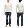 Load image into Gallery viewer, TOYS McCOY Steve McQueen Inspired Long Sleeve Pocket T-Shirt - Men's Solid Color Loopwheeled Tee - TMC2543 011 Off-White
